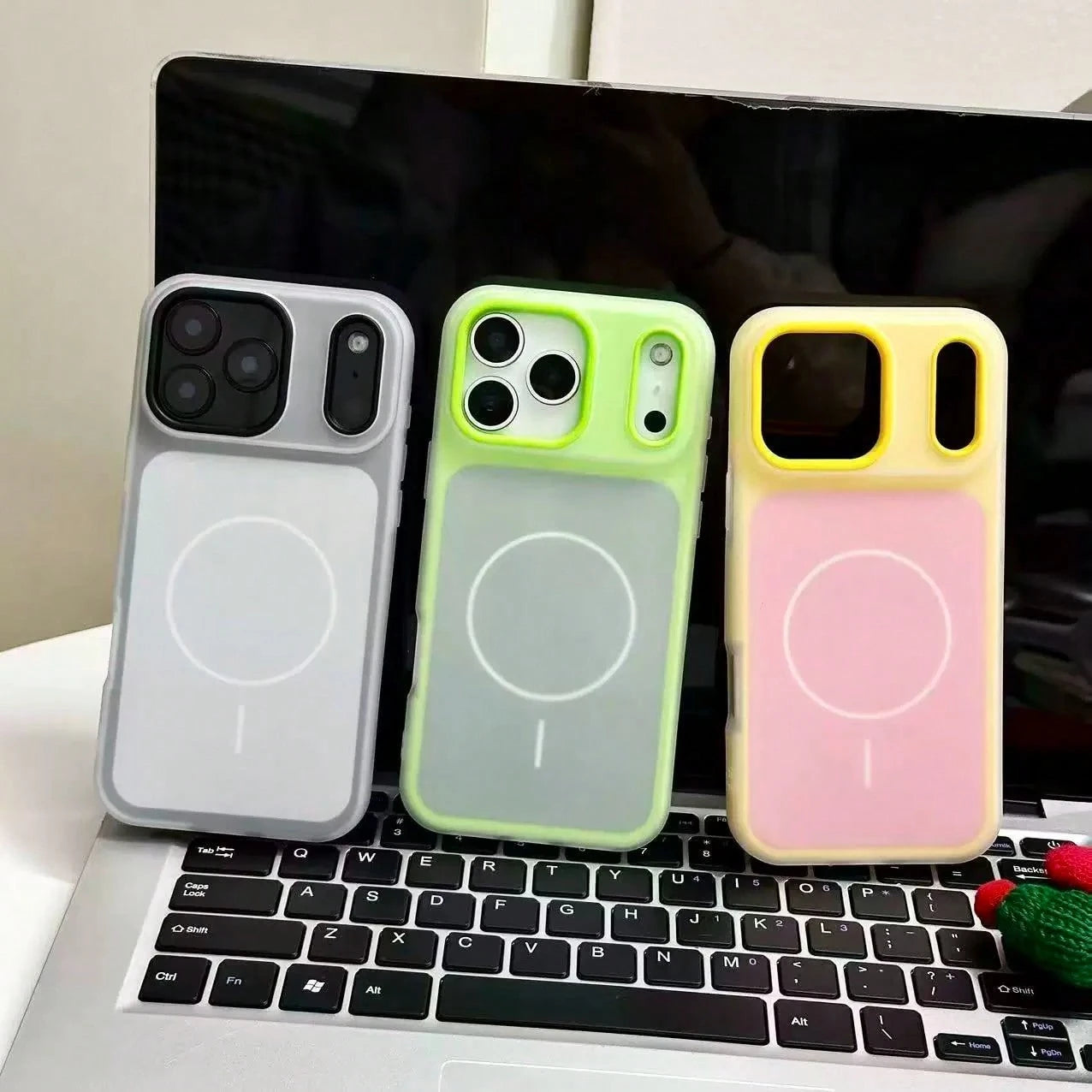 1pc 2nd Gen Jelly Magnetic Case Compatible With Apple 17 Pro Max Phone Case 2-In-1 Skin-Feel 16 Protective Cover