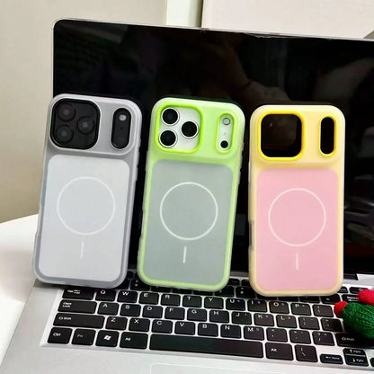 1pc 2nd Gen Jelly Magnetic Case Compatible With Apple 17 Pro Max Phone Case 2-In-1 Skin-Feel 16 Protective Cover