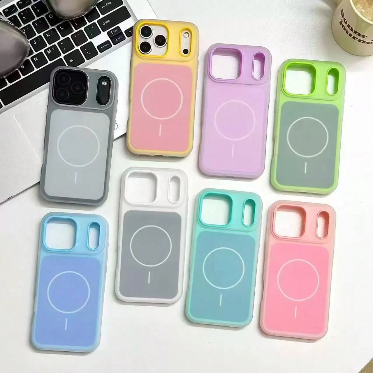 1pc 2nd Gen Jelly Magnetic Case Compatible With Apple 17 Pro Max Phone Case 2-In-1 Skin-Feel 16 Protective Cover