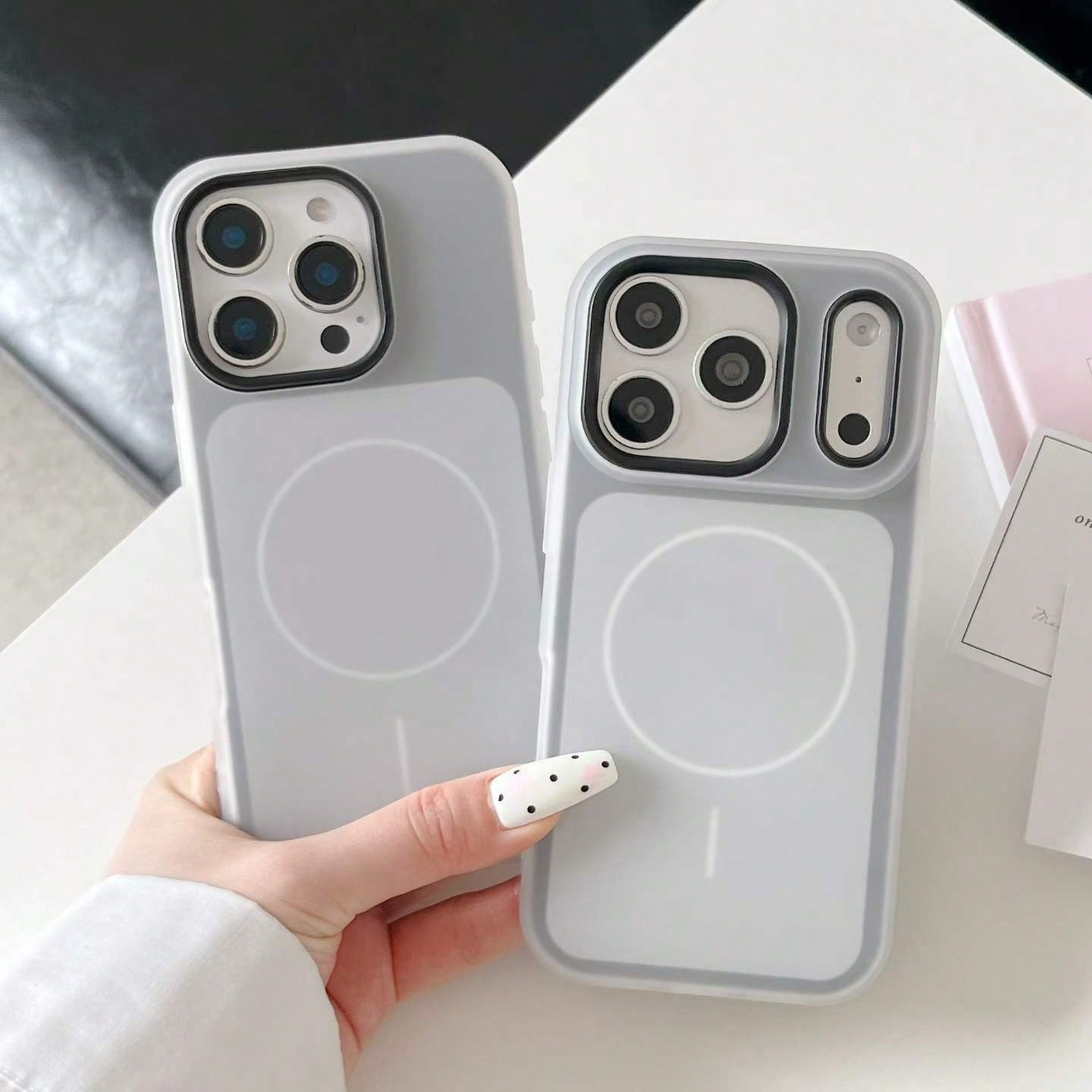 1pc 2nd Gen Jelly Magnetic Case Compatible With Apple 17 Pro Max Phone Case 2-In-1 Skin-Feel 16 Protective Cover