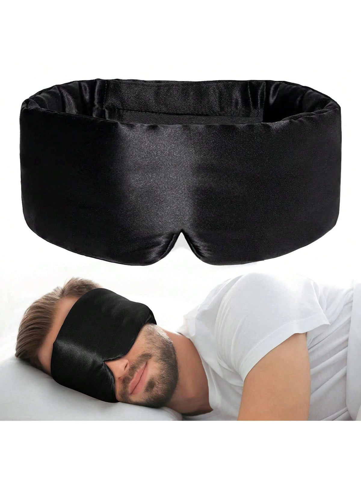 1pc,2pcs,4pcs,Eye Mask For Women Men, Soft Pressureless Cooling Blackout Eye Covers For Sleeping, Large Size Sleep Mask Fits All Heads Adjustable