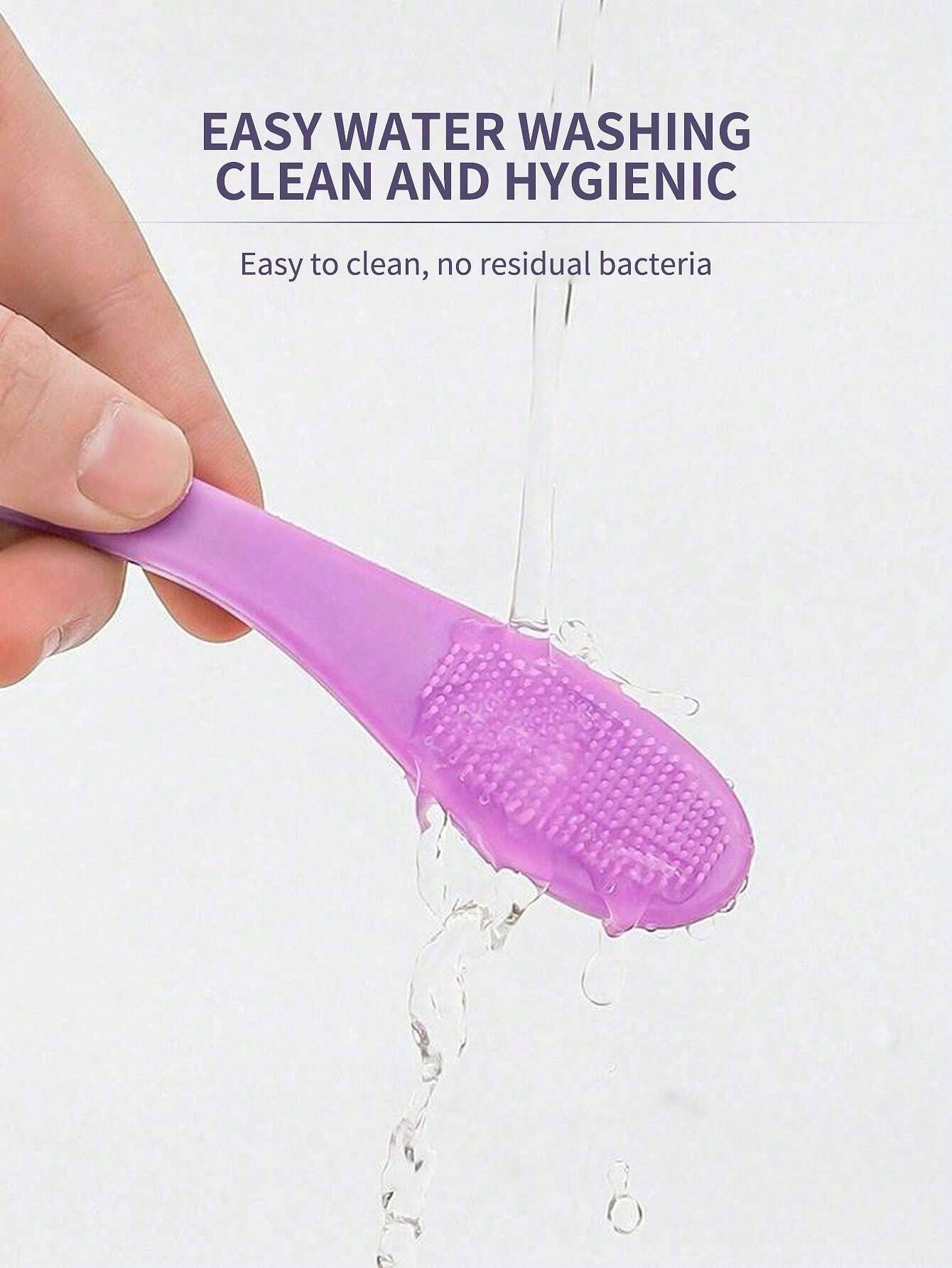 1pc/2pcs/5pcs Silicone Pore Cleaner Brush, Portable Blackhead Remover Massage Tool, Beauty Cleaning Instrument