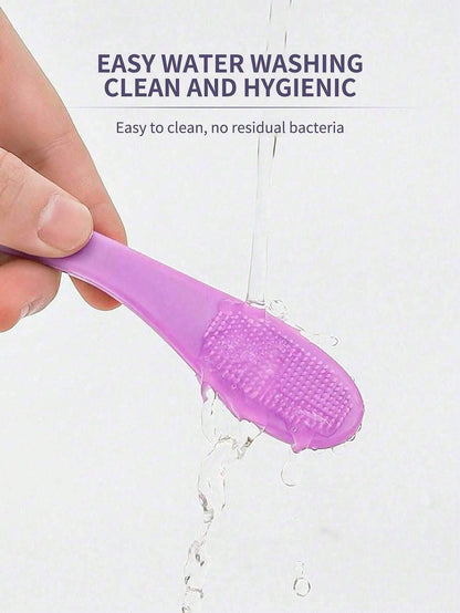 1pc/2pcs/5pcs Silicone Pore Cleaner Brush, Portable Blackhead Remover Massage Tool, Beauty Cleaning Instrument