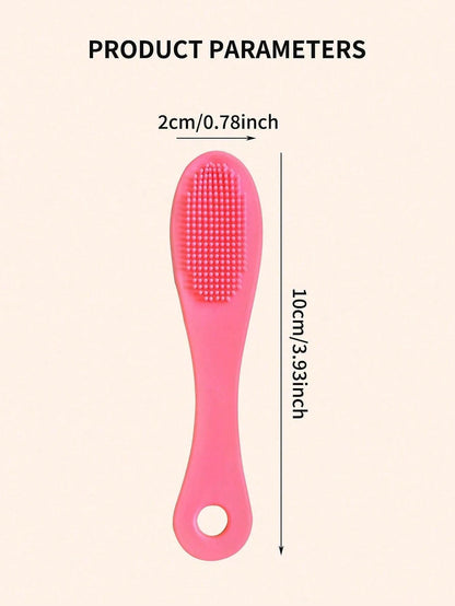 1pc/2pcs/5pcs Silicone Pore Cleaner Brush, Portable Blackhead Remover Massage Tool, Beauty Cleaning Instrument
