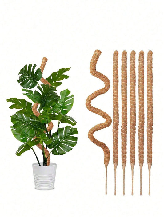 1Pc/2Pcs Diy Bendable Plant Support Poles, Flexible Moss Poles, Free-Form Climbing Vine Poles, Used To Support Plants, Monster Plants, Climbing Plants, Indoor Plants, Flowers, And Potted Plants With S