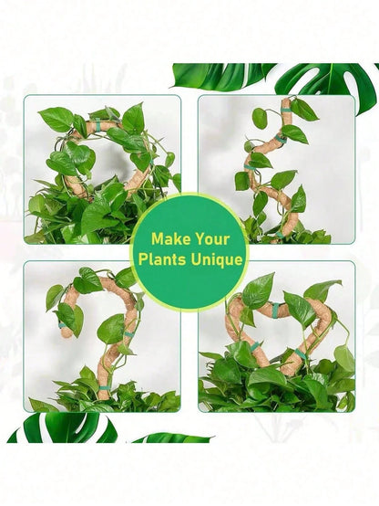 1Pc/2Pcs Diy Bendable Plant Support Poles, Flexible Moss Poles, Free-Form Climbing Vine Poles, Used To Support Plants, Monster Plants, Climbing Plants, Indoor Plants, Flowers, And Potted Plants With S