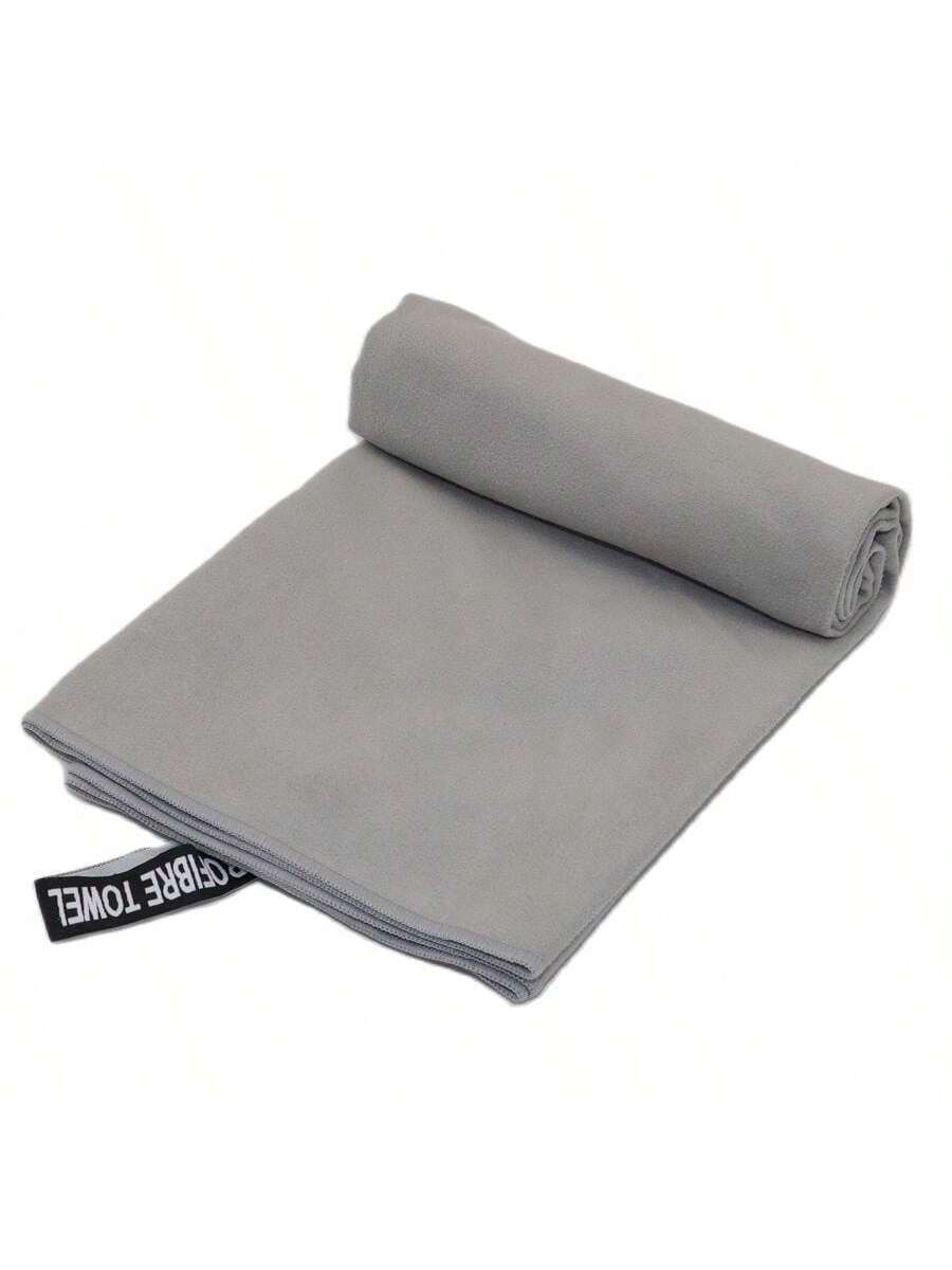 1pc/2pcs Double-Sided Plush Ultra Soft Microfiber Quick Dry Sports Towel, Lightweight, Absorbent, Non-Stick Sand, Suitable For Yoga, Swimming, Hiking, Camping