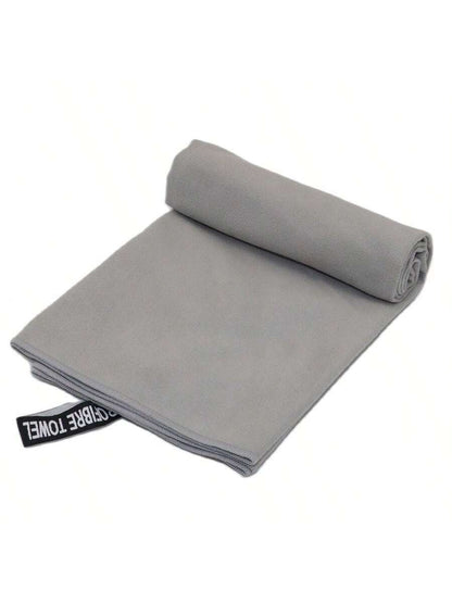 1pc/2pcs Double-Sided Plush Ultra Soft Microfiber Quick Dry Sports Towel, Lightweight, Absorbent, Non-Stick Sand, Suitable For Yoga, Swimming, Hiking, Camping