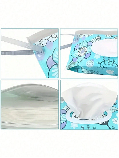 1pc/2pcs Quantity Optional Wet Wipes Refill Bag, Baby Wet Wipes Packaging Bag, Portable Flip-Top Dispenser, Self-Sealing Wet Wipes Refill Bag (Random Color/Style, 1pc For Single, 2pcs For Standard Siz