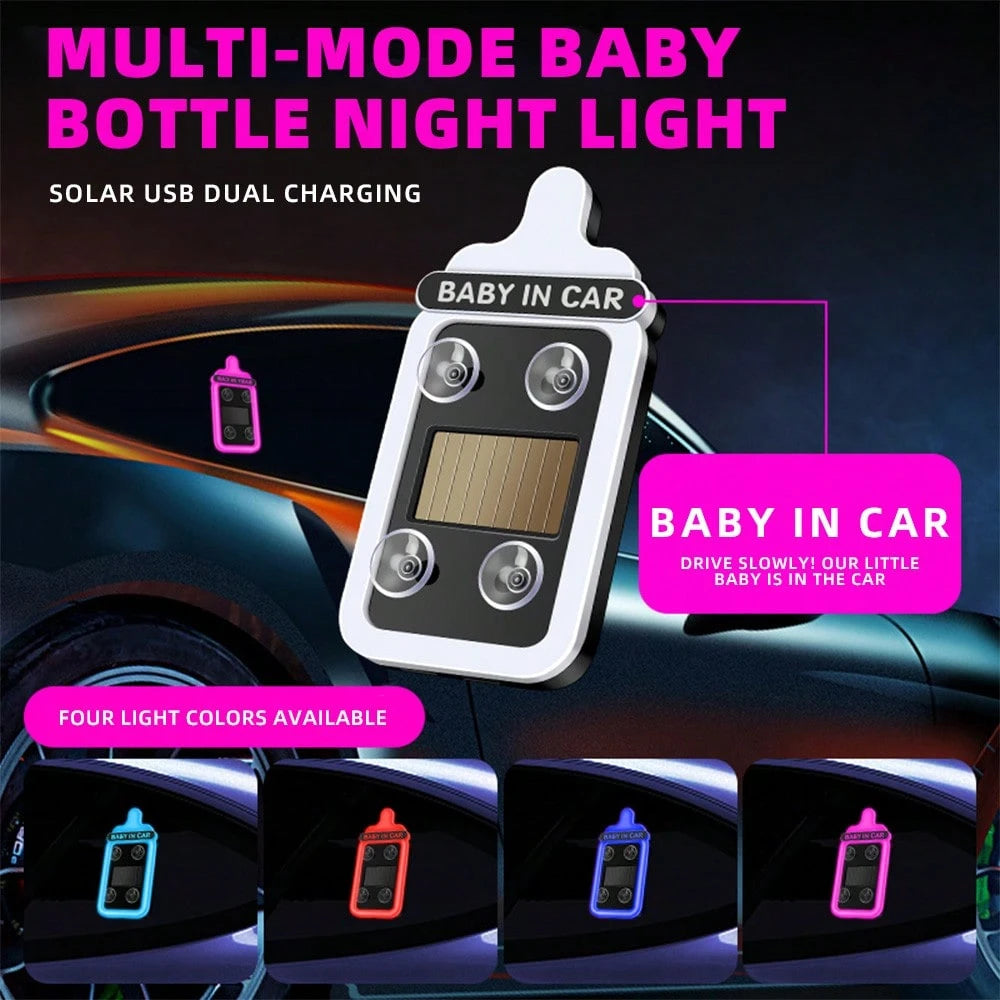 1pc/2pcs Solar Powered Heart Shaped Neon LED Car Rear Window Wireless Ambient Light Decoration, Hot Selling Car LED Window Glowing Heart Ambient Light Solar Interior Neon Light USB Decoration, 3.7V+30