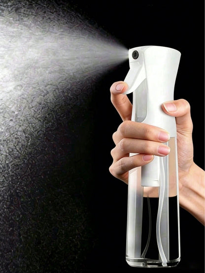 1Pc/2Pcs Upgraded Continuous Fine Mist Spray Bottle, Refillable Portable Water Sprayer For Hair Styling Pet Plant Skincare Cleaning, Salon Essential For Curly Hair Oil Daily Home Travel Multi-Purpose