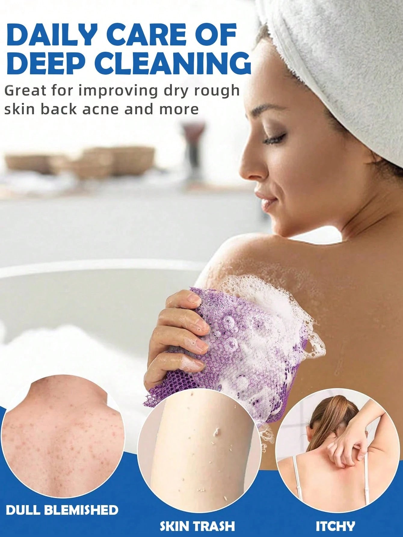 1pc/2pcsAfrican Bath Sponge, African Mesh Long Net Bath Sponge, Exfoliating Shower, Body Wash, Back Scrub,Body Scrubber,Sponge, Smooth Skin, Body Scrubber,Very Suitable For Daily Use