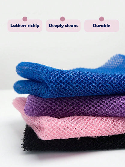 1pc/2pcsAfrican Bath Sponge, African Mesh Long Net Bath Sponge, Exfoliating Shower, Body Wash, Back Scrub,Body Scrubber,Sponge, Smooth Skin, Body Scrubber,Very Suitable For Daily Use
