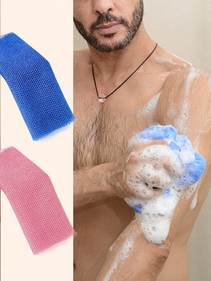 1pc/2pcsAfrican Bath Sponge, African Mesh Long Net Bath Sponge, Exfoliating Shower, Body Wash, Back Scrub,Body Scrubber,Sponge, Smooth Skin, Body Scrubber,Very Suitable For Daily Use