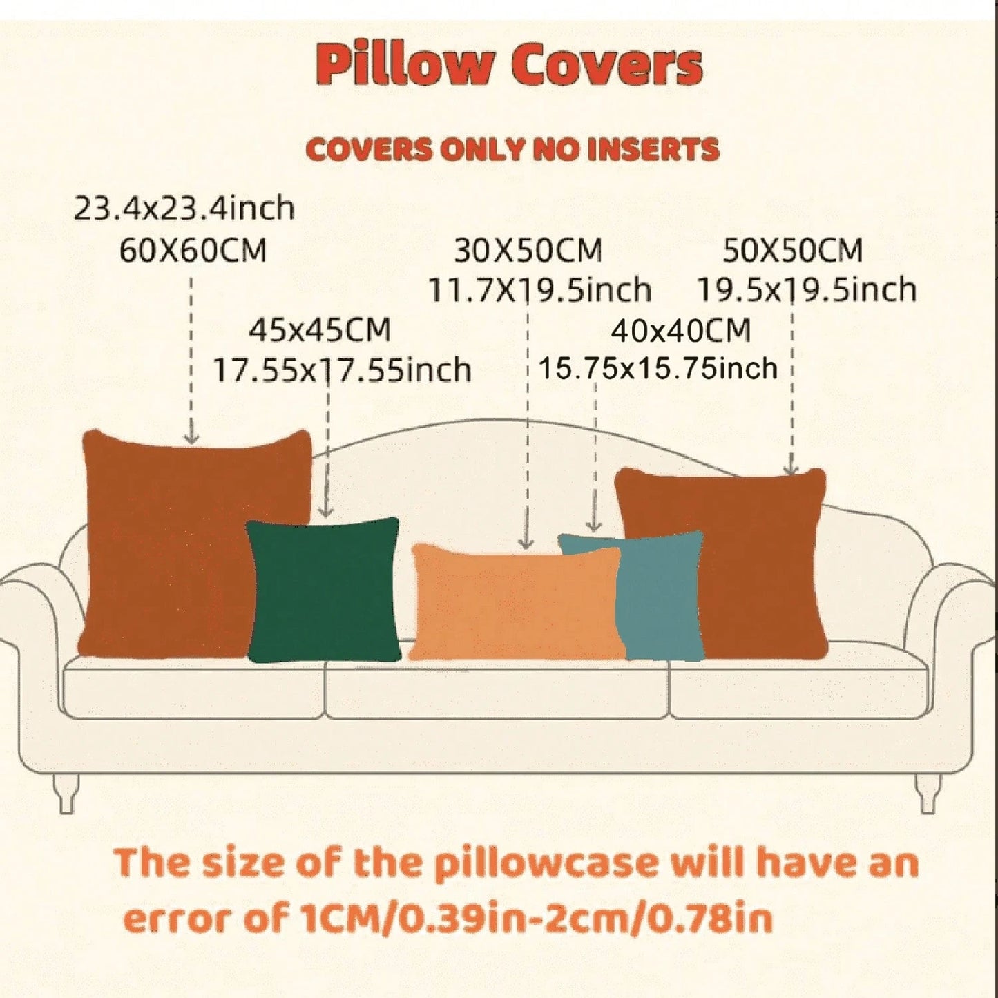 1pc/2PS Light Blue Pillowcase Without Pillow Insert, Bohemian Style Decorative Textured Coarse Linen Fabric, Luxury Pillowcase Made Of Coarse Linen Craft, Suitable For Sofa, Living Room, Bedroom, Floo