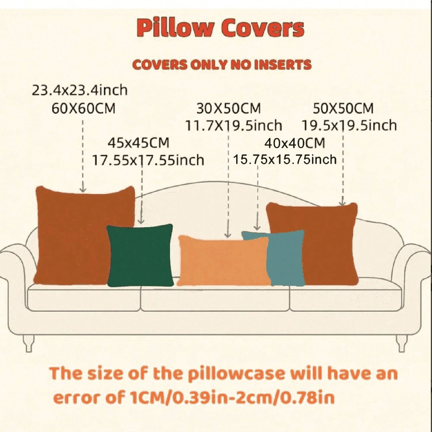1pc/2PS Light Blue Pillowcase Without Pillow Insert, Bohemian Style Decorative Textured Coarse Linen Fabric, Luxury Pillowcase Made Of Coarse Linen Craft, Suitable For Sofa, Living Room, Bedroom, Floo