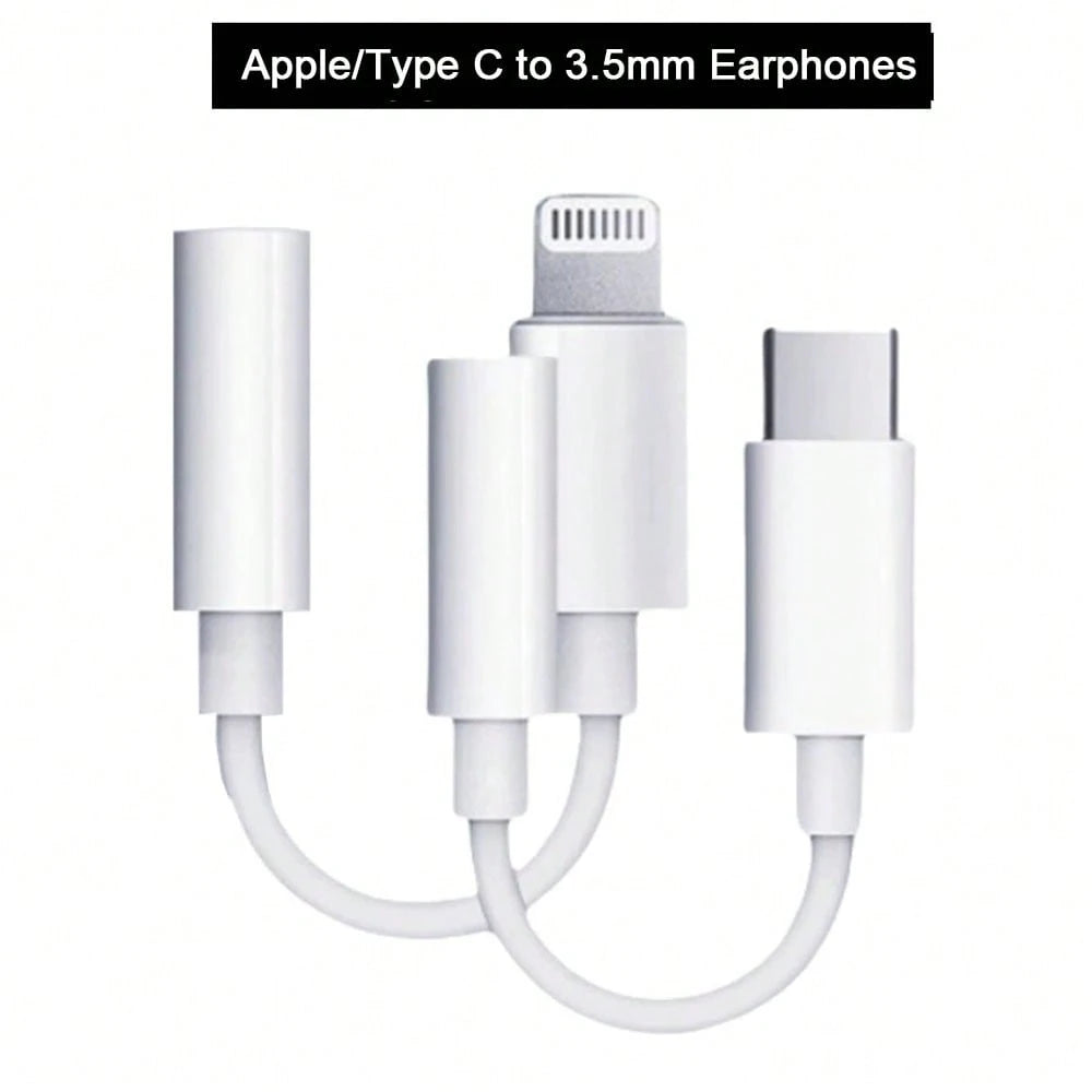 1pc 3.5mm Headphone Jack Adapter Compatible With IPhone/ Series, Auxiliary Audio Adapter Compatible With IPhone 17 Pro Max/17 Pro/17/Air/16/15/14/13/12/11/XS/XR/8/7/6, S25/S24/S23/S22/S21/S20 Ultra Pl