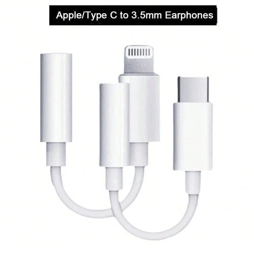 1pc 3.5mm Headphone Jack Adapter Compatible With IPhone/ Series, Auxiliary Audio Adapter Compatible With IPhone 17 Pro Max/17 Pro/17/Air/16/15/14/13/12/11/XS/XR/8/7/6, S25/S24/S23/S22/S21/S20 Ultra Pl