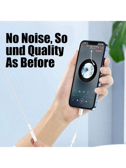 1pc 3.5mm Headphone Jack Adapter Compatible With IPhone/ Series, Auxiliary Audio Adapter Compatible With IPhone 17 Pro Max/17 Pro/17/Air/16/15/14/13/12/11/XS/XR/8/7/6, S25/S24/S23/S22/S21/S20 Ultra Pl