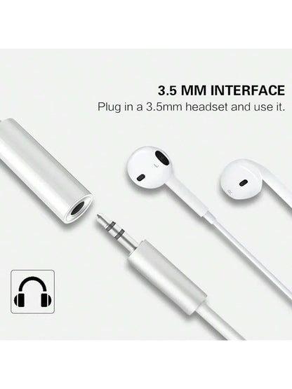 1pc 3.5mm Headphone Jack Adapter Compatible With IPhone/ Series, Auxiliary Audio Adapter Compatible With IPhone 17 Pro Max/17 Pro/17/Air/16/15/14/13/12/11/XS/XR/8/7/6, S25/S24/S23/S22/S21/S20 Ultra Pl