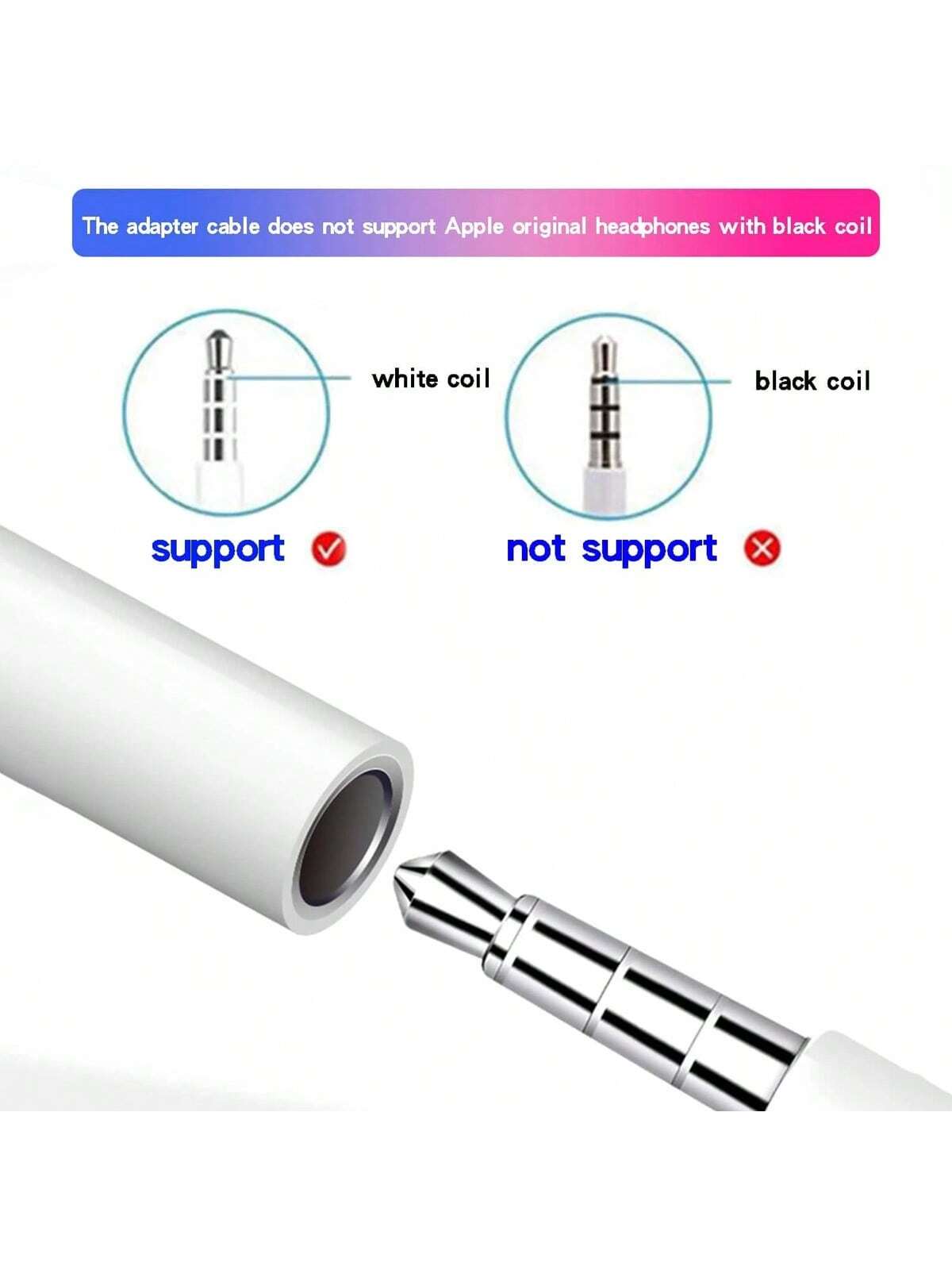 1pc 3.5mm Headphone Jack Adapter Compatible With IPhone/ Series, Auxiliary Audio Adapter Compatible With IPhone 17 Pro Max/17 Pro/17/Air/16/15/14/13/12/11/XS/XR/8/7/6, S25/S24/S23/S22/S21/S20 Ultra Pl