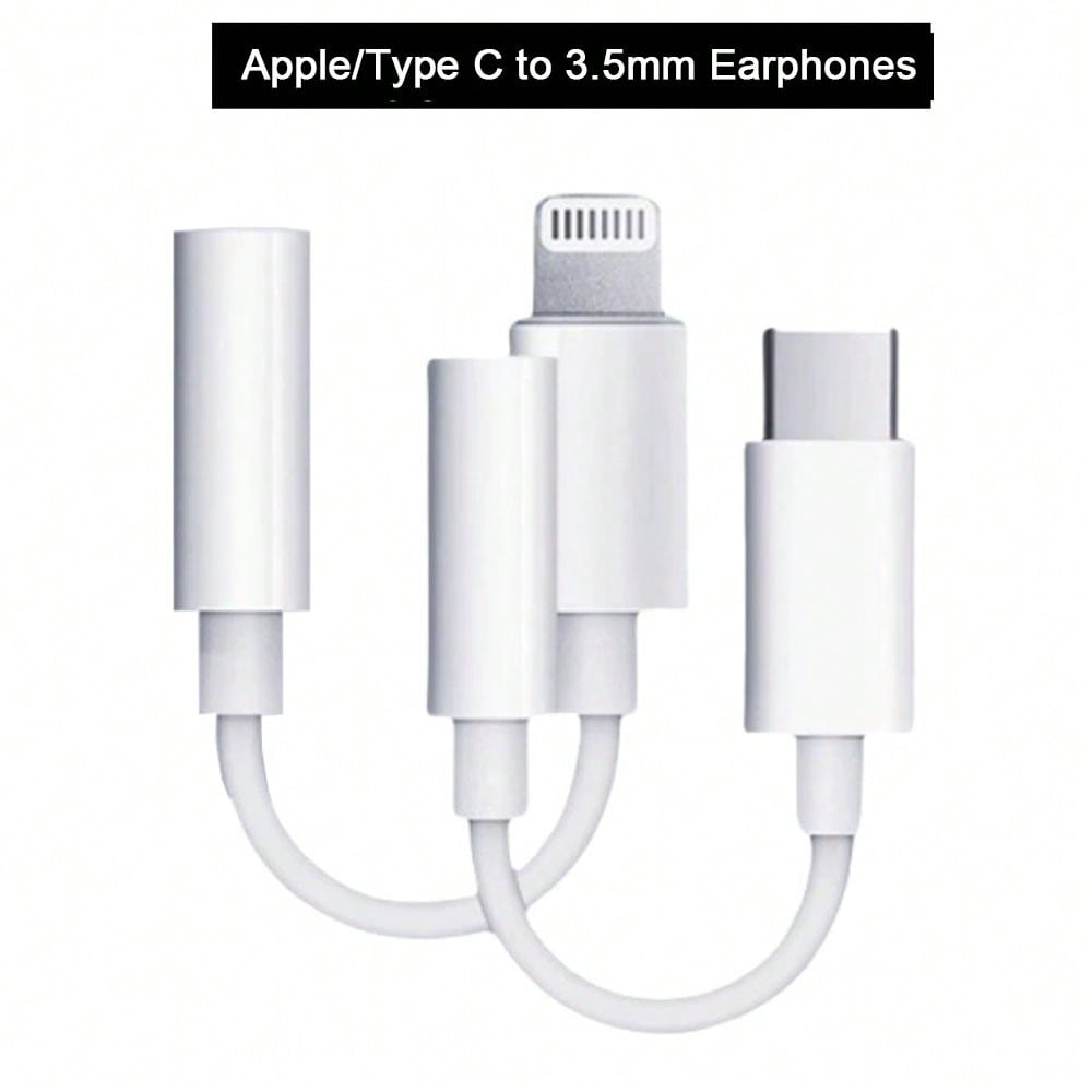 1pc 3.5mm Headphone Jack Adapter Compatible With IPhone/ Series, Auxiliary Audio Adapter Compatible With IPhone 17 Pro Max/17 Pro/17/Air/16/15/14/13/12/11/XS/XR/8/7/6, S25/S24/S23/S22/S21/S20 Ultra Pl