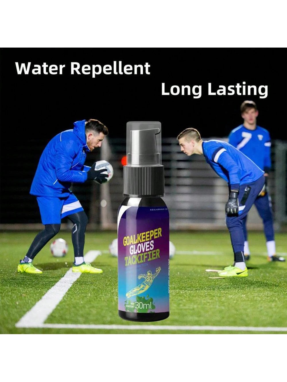 1Pc 30ml Goalkeeper Glove Tackifier Spray Glue Football Soccer Grip Spray Baseball Grip Spray Anti-Slip Enhance Sticky Latex Goalkeeper Glove