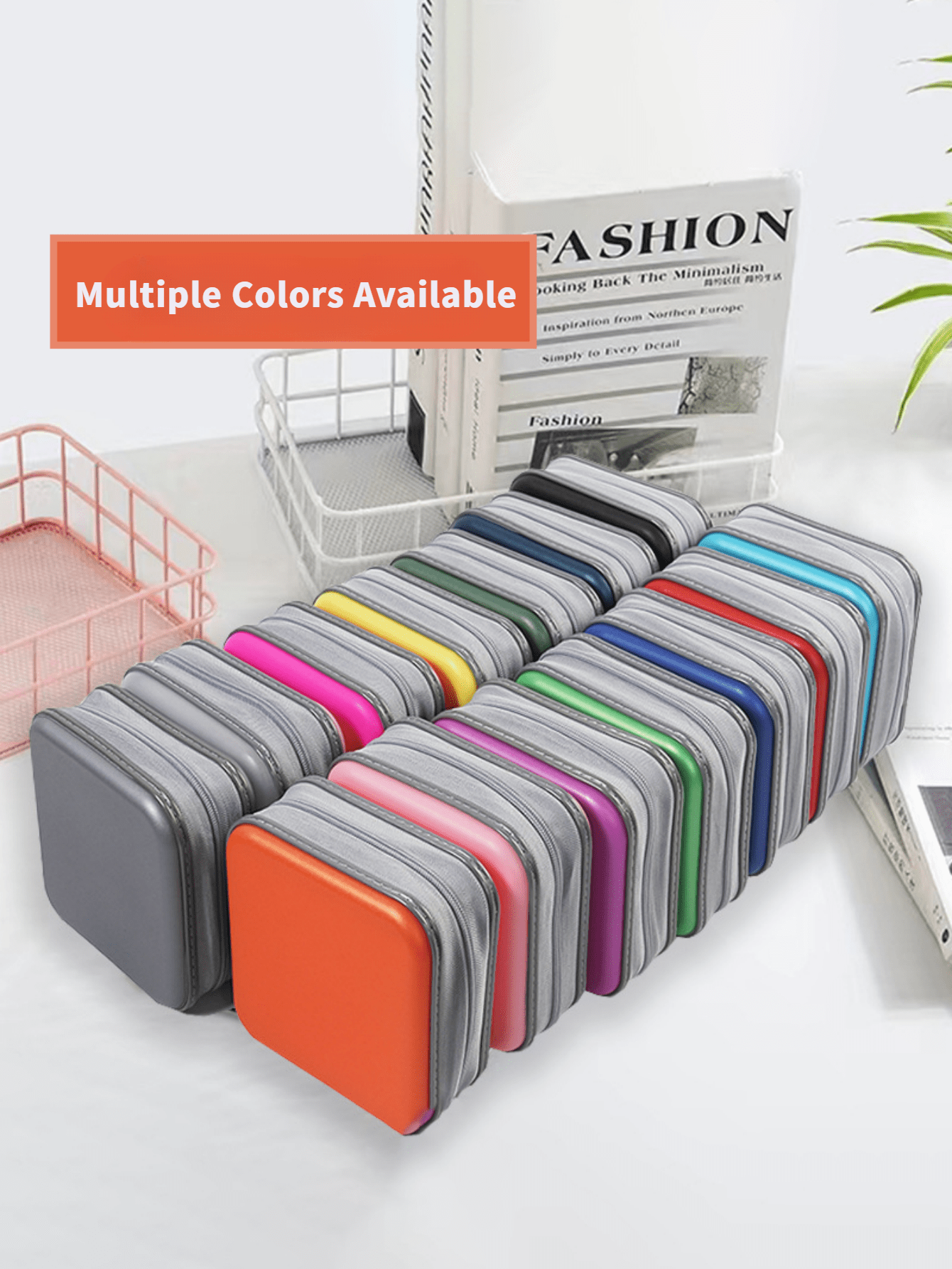 1pc 36-Slot CD/DVD Case, Portable CD/DVD Storage Bag, Dust-Proof Design, Suitable For Office And Home Use, Loved By Music Lovers And Movie Collectors
