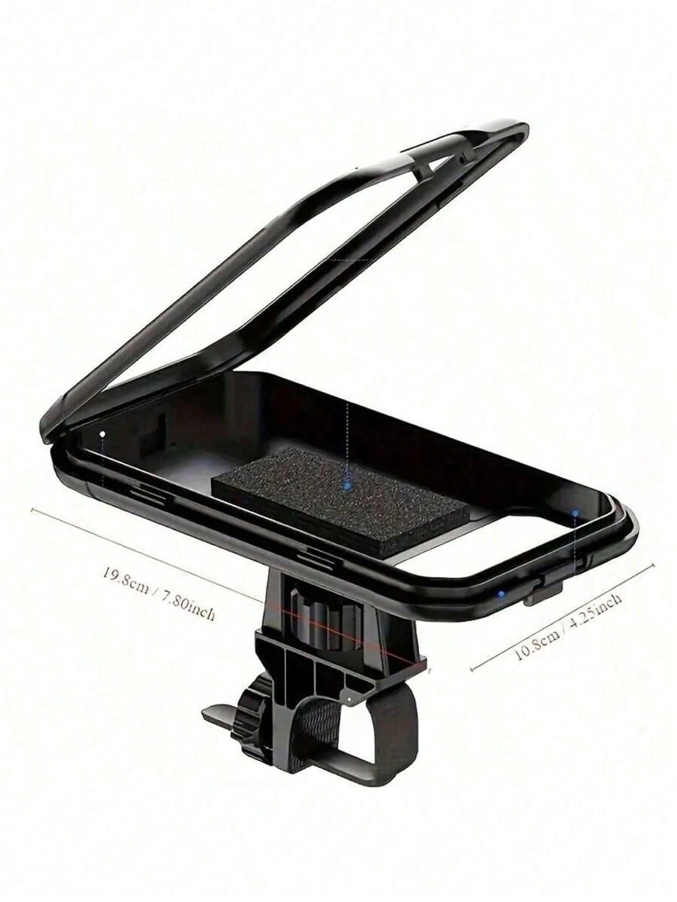 1pc 360° Rotatable Anti-Drop Bicycle Phone Holder, ABS Material, Quick Install Auto-Lock Design, Suitable For 4.7-6.8 Inch Phones, Multi-Function Outdoor Cycling Navigation Accessory, Can Be Installed
