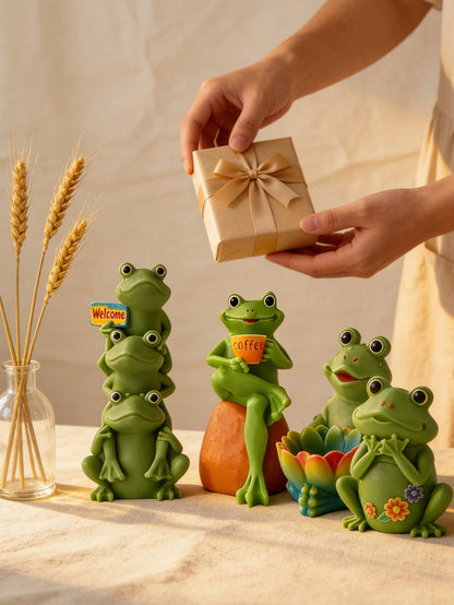 1pc 3D Toad & Frog Silicone Mold, DIY Animal Shaped Candle, Wax, Resin, Concrete, Plaster Decor Craft Tool For Home, Garden, Lawn Decoration