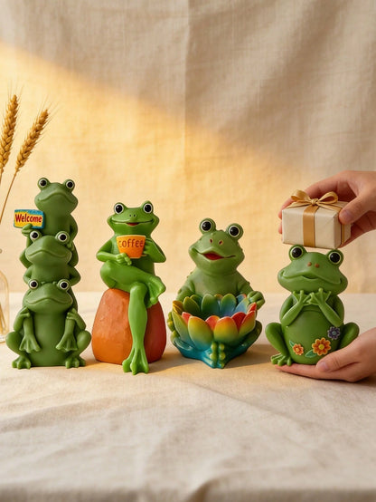 1pc 3D Toad & Frog Silicone Mold, DIY Animal Shaped Candle, Wax, Resin, Concrete, Plaster Decor Craft Tool For Home, Garden, Lawn Decoration