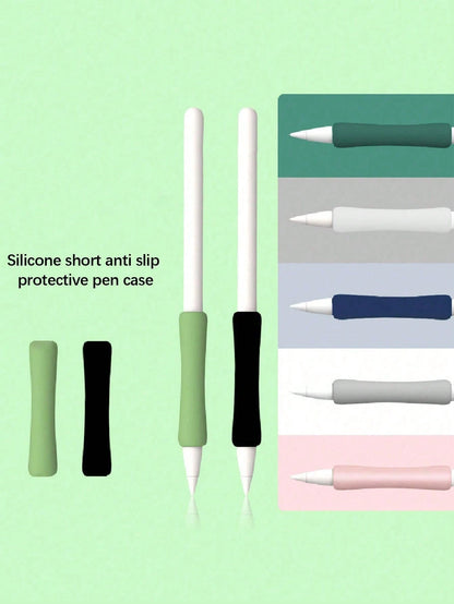 1pc/3pcs Silicone Apple Pencil 2nd Generation Grip Covers, Creative Thin Edge Swivel Design