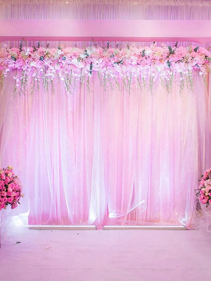1pc-48cm * 9m Organza Wedding Party Decoration, Party Decoration, Festival Decoration, Staircase Yarn, Chair Back Yarn, Decorative Yarn,Baby Shower