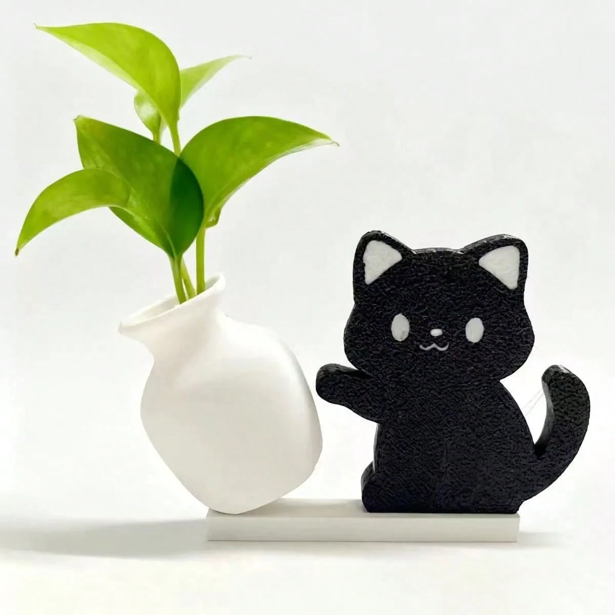 1pc/4pcs Cat Whisker Guardian Refrigerator Magnets- Cute Kitten Pushing Vase Design, Specially Made For Cat Lovers, Showcasing Personalized Home And Office Decor