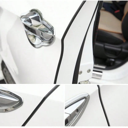 1pc 5m Car Door Edge Guard Strip, Car Door Edge Scratch-Resistant Decorative Strip, Metal Electroplated Anti-Collision Protective Strip For Car Door, Sound-Insulating Car Door Edge Strip