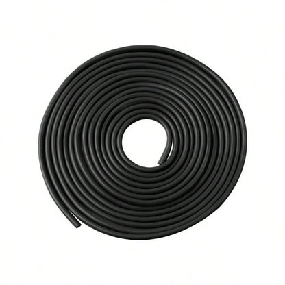 1pc 5m Car Door Edge Guard Strip, Car Door Edge Scratch-Resistant Decorative Strip, Metal Electroplated Anti-Collision Protective Strip For Car Door, Sound-Insulating Car Door Edge Strip