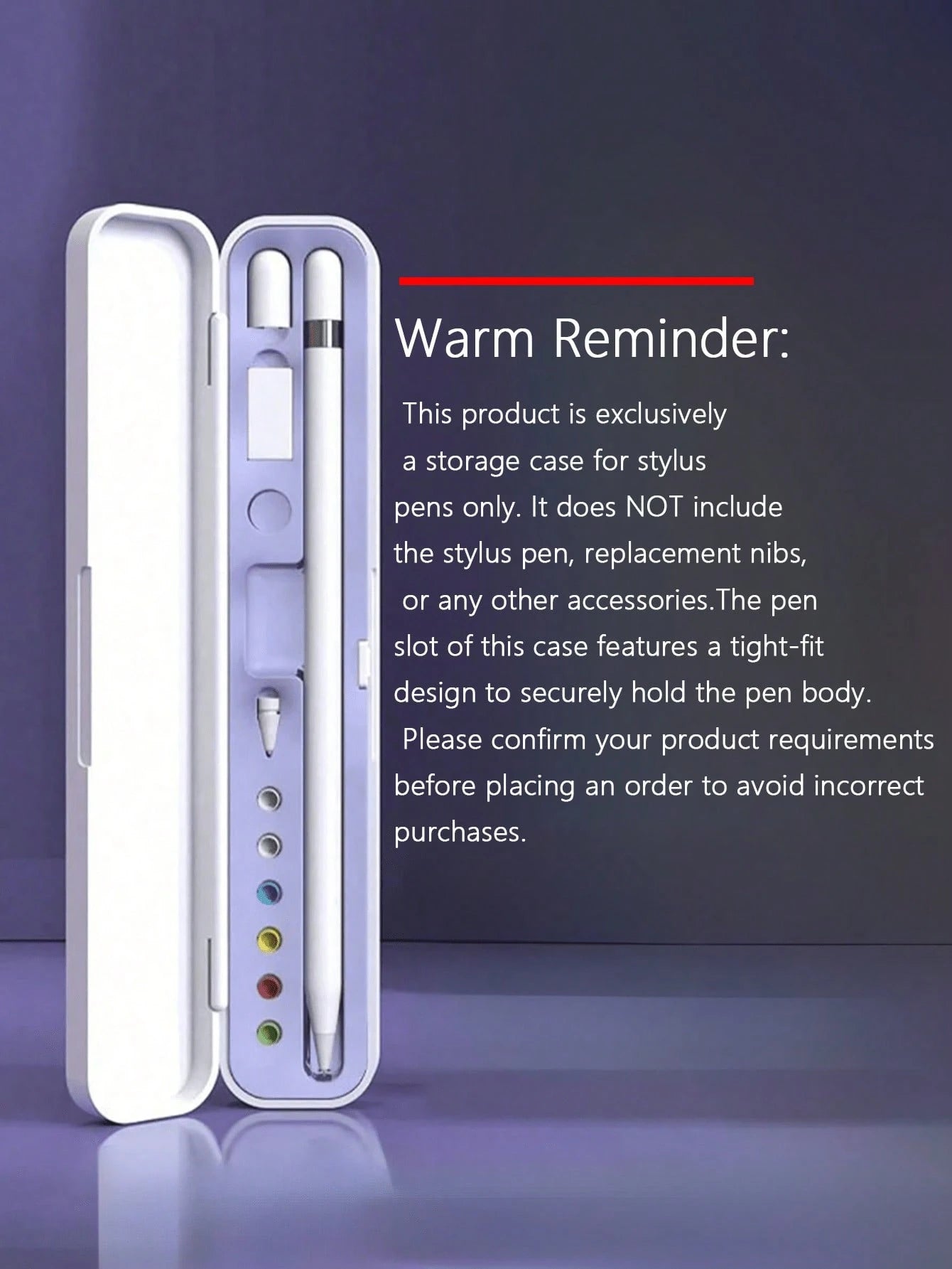 1pc Apple Pencil Sleeve, Adapter And Tip Cover Accessories, Compatible With Apple Pencil 1st And 2nd Generation, Portable