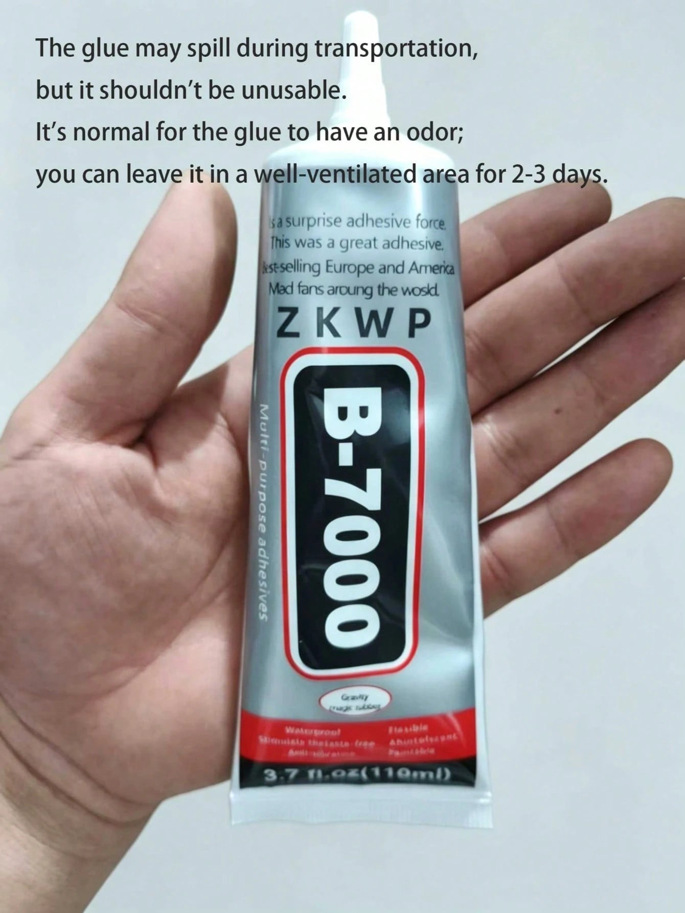 1pc B7000 Multi-Purpose Adhesive. Strong Waterproof Glue For Jewelry, Rhinestones, Fabric And Shoes. Perfect For DIY Gem Setting, Diamond Painting, Phone Repair, And Mending Jeans, Shoe Soles And Torn