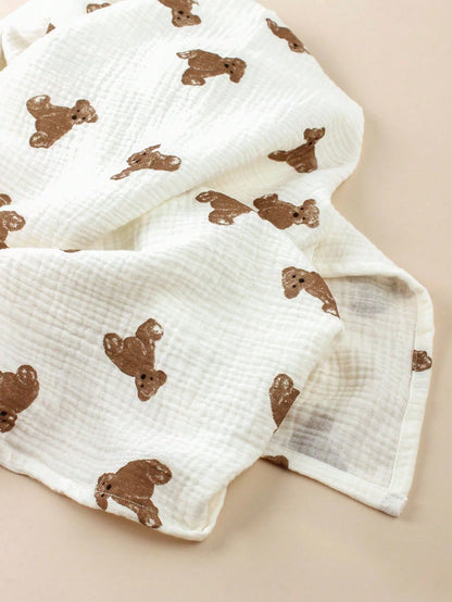 1pc Baby Blanket Cover, Baby Swaddle Blanket, Hospital Swaddle Wrap, Gauze Baby Wrap (Unisex For Boys And Girls), Swaddle Wrap, Baby Wrap, Unisex Newborn Gauze Blanket, Bedding, Baby Bath Towel Set, L