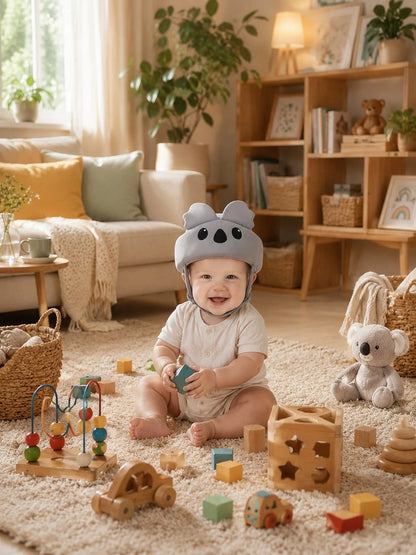 1pc Baby Protective Helmet, Soft Breathable Anti-Collision Headgear For Crawling, Walking & Learning, Infant Toddler Head Protector, 6-24 Months