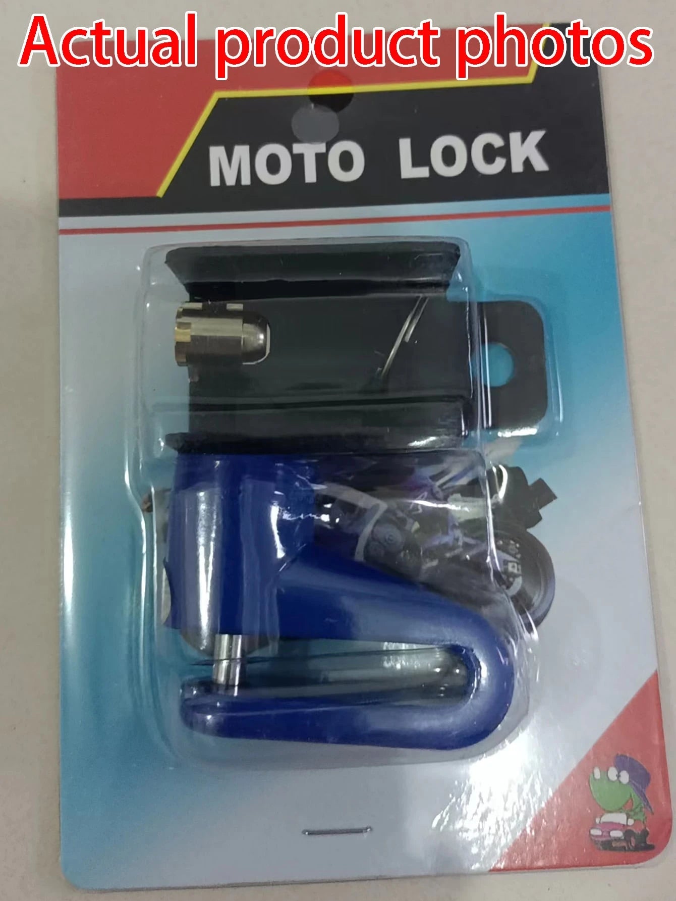 1pc Blue/Black Mountain Bike Lock Disc Brake Lock For Motorcycle, E-Bike Anti-Theft Disc Lock Accessories