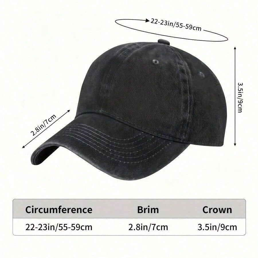 1PC Brown Skin Girl Graphic Vintage Washed Baseball Cap, Lightweight Casual Retro Hat For Women Summer Sports Vacation Daily Wear