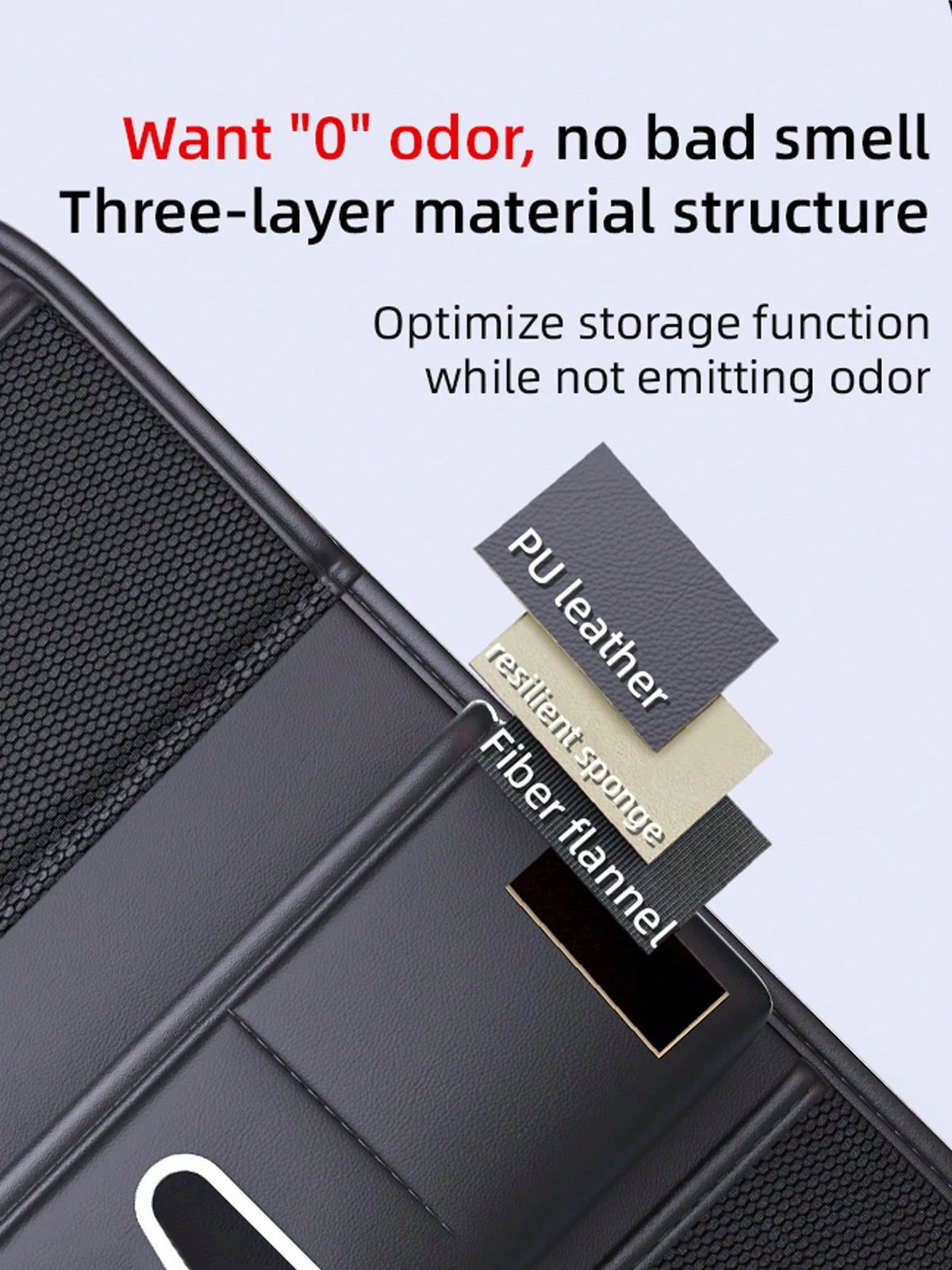 1pc Car Seat Back Organizer Bag, Car Storage Hanging Bag With Backseat Tray