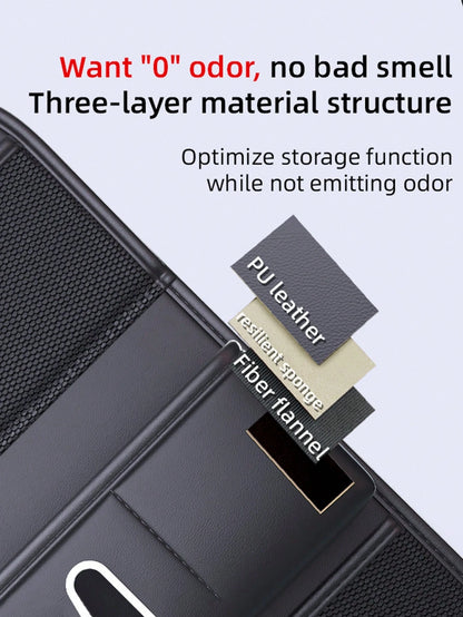1pc Car Seat Back Organizer Bag, Car Storage Hanging Bag With Backseat Tray