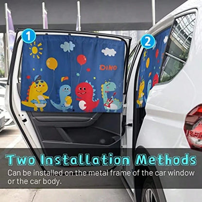 1pc Car Window Shade, Magnetic Double Layer Car Sun Shade For Side Windows Car Window Curtain For Heat/UV Protection