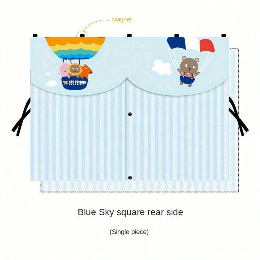 1pc Car Window Shade, Magnetic Double Layer Car Sun Shade For Side Windows Car Window Curtain For Heat/UV Protection
