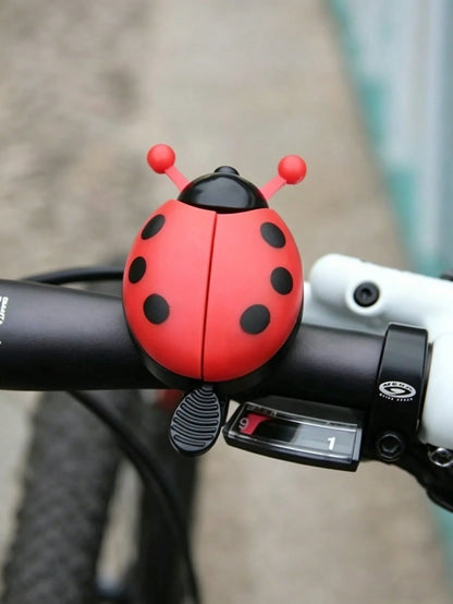 1pc Cartoon Beetle/Ladybug Bicycle Bell, Motorcycle Bell, Bike Bell, Clear And Bright Sound, Suitable For Mountain Bike/City Bike/Motorcycle Accessories, Anti-Rust, Bicycle Decoration, Korean Pop Musi