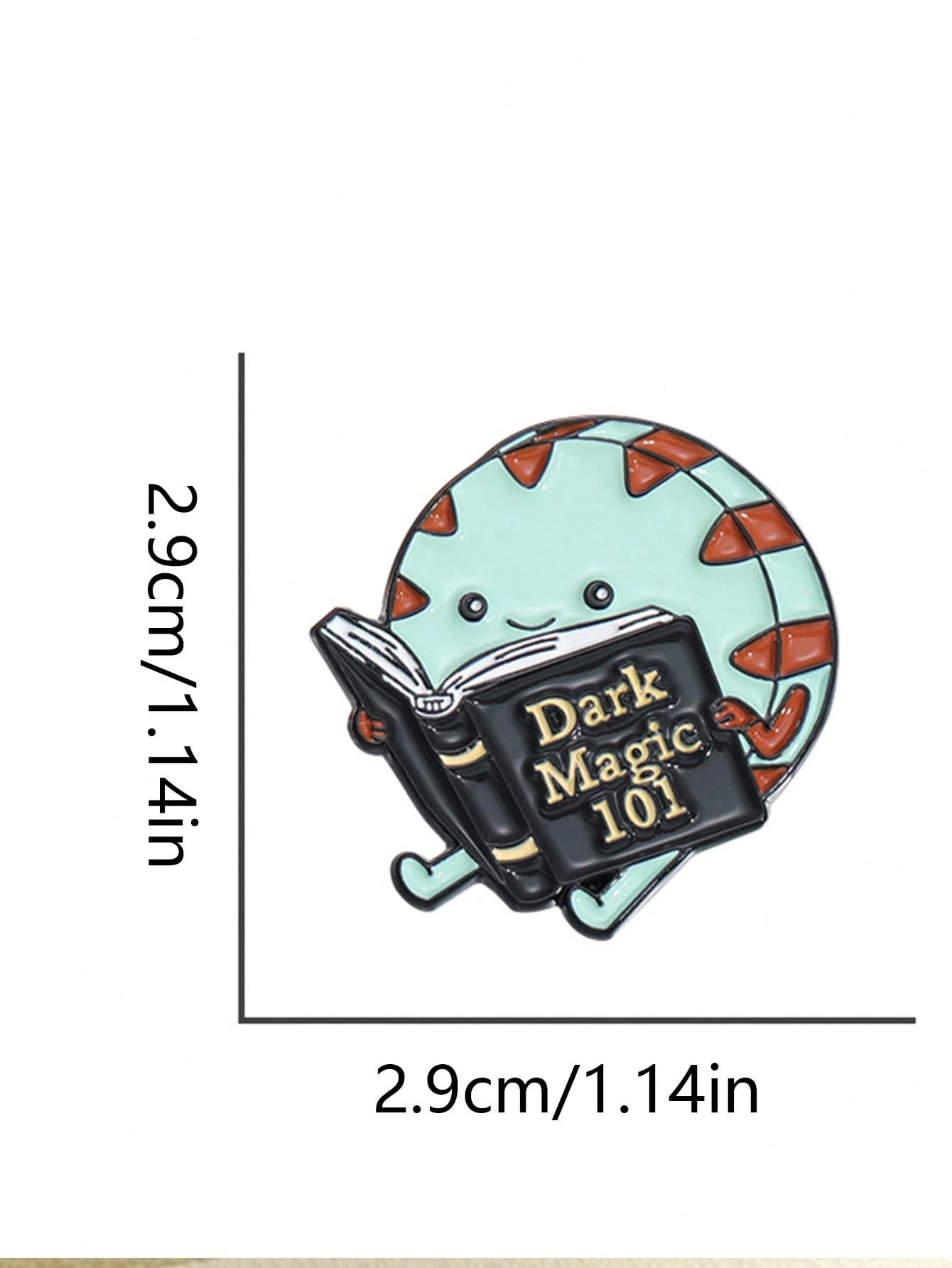 1pc Cartoon Creative Enamel Brooch, Dark Magic Book Brooch, Cartoon Backpack Badge, Suitable For Backpacks, Hats, Clothing Decoration Pin For Clothes Bag Charm School Kpop Teacher Supplies Bag Charms