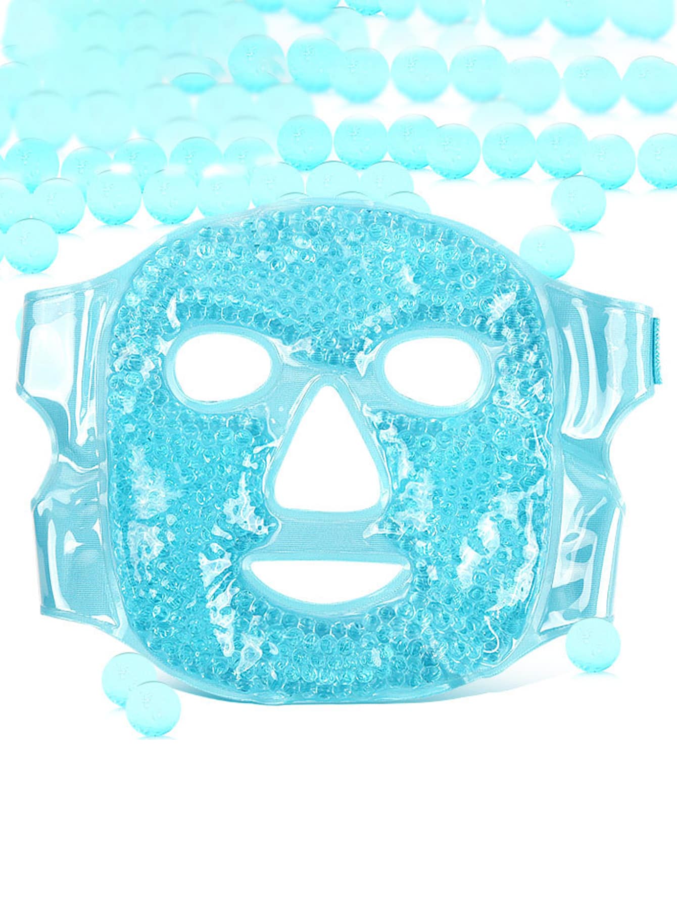 1pc Cold/Hot Gel Face Mask, Summer Pvc Cool/Hot Compress Beauty Mask, Cooling Eye Mask, Ice Pack Facial Mask,Makeup,Cheap,Room Decor,Vanity,Travel,Bedroom,Makeup Accessories,Puff,Makeup Blender,Powder