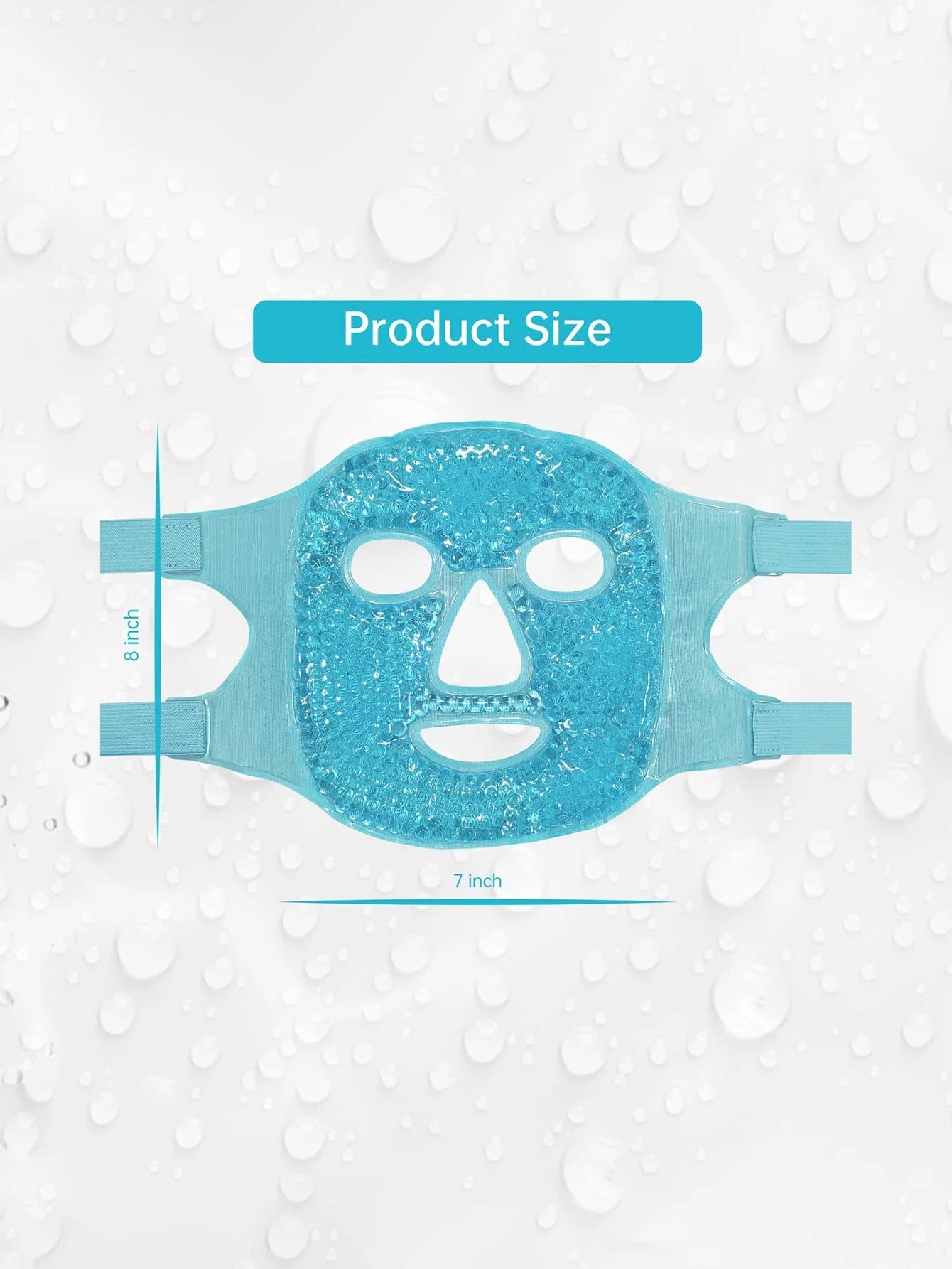 1pc Cold/Hot Gel Face Mask, Summer Pvc Cool/Hot Compress Beauty Mask, Cooling Eye Mask, Ice Pack Facial Mask,Makeup,Cheap,Room Decor,Vanity,Travel,Bedroom,Makeup Accessories,Puff,Makeup Blender,Powder